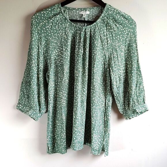 ‎Leopard Dot 3/4 Sleeve Size Medium Maurices Peasant Top - Picture 7 of 12